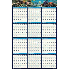 House of Doolittle - 1 Sheet, 24 x 37", Erasable Wall Calendar - Makers Industrial Supply