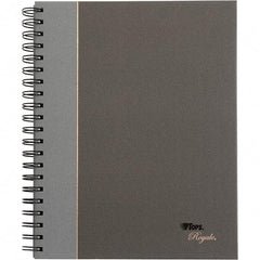 TOPS - 96 Sheet, 10-1/2 x 8", Legal/Wide (Style) Business Notebook - Black & Gray - Makers Industrial Supply