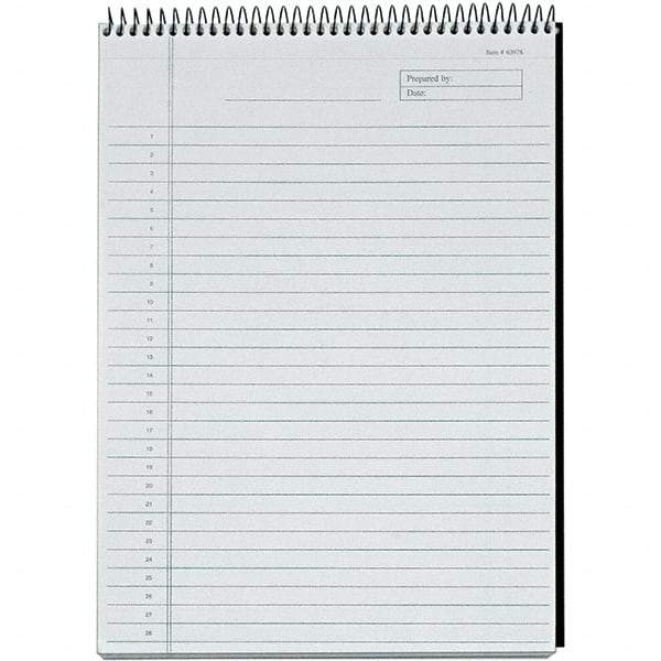 TOPS - 60 Sheet, 8-1/2 x 11-3/4", Legal/Wide (Style) Planning Pad - Black - Makers Industrial Supply