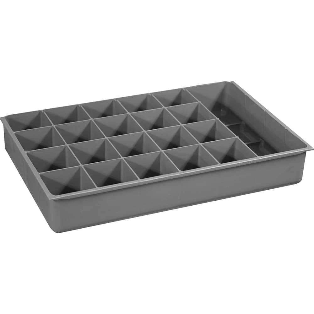 Durham - Small Parts Boxes & Organizers; Type: Compartment Box ; Width (Inch): 11-15/16 ; Depth (Inch): 18-1/16 ; Height (Inch): 2.96875 ; Number of Compartments: 21 - Exact Industrial Supply