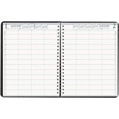 House of Doolittle - 365 Sheet, 8 x 11", Group Daily Appointment Book - Black - Makers Industrial Supply