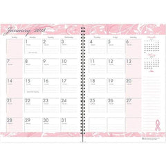 House of Doolittle - 24 Sheet, 7 x 10", Monthly Planner - Pink - Makers Industrial Supply