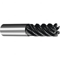 Sandvik Coromant - 3/8", 6 Flute, Solid Carbide, 0.03" Corner Chamfer End Mill - 42° Helix, 25/32" LOC - Makers Industrial Supply