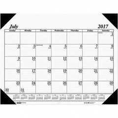 House of Doolittle - 14 Sheet, 22 x 17", Desk Pad Calendar - White - Makers Industrial Supply