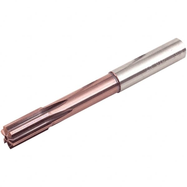 Iscar - 5mm Solid Carbide 4 Flute Chucking Reamer - Straight Flute, 6mm Straight Shank, 12mm Flute Length, 76mm OAL - Makers Industrial Supply