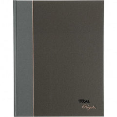 TOPS - 96 Sheet, 10-1/2 x 8", Legal/Wide (Style) Business Notebook - Black & Gray - Makers Industrial Supply