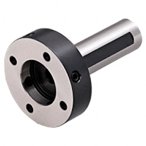 Iscar - 1" Drive, Center Alignment Shank - 100mm OAL, Use with ER Collet Chuck - Exact Industrial Supply