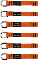 Ergodyne - 4-1/2" Tool Tether - Sealing Tape Connection, 5" Extended Length, Orange - Makers Industrial Supply