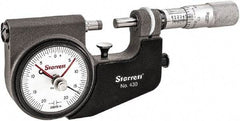 Starrett - Mechanical Indicating Micrometers Minimum Measurement (Inch): 0 Maximum Measurement (Inch): 1 - Makers Industrial Supply