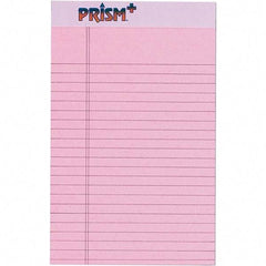 TOPS - 50 Sheet, 5 x 8", Narrow Legal Pad - Pastel Pink - Makers Industrial Supply