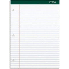 TOPS - 100 Sheet, 8-1/2 x 11-3/4", Legal/Wide (Style) Writing Pad - White - Makers Industrial Supply