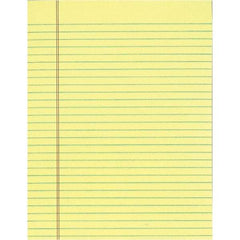 TOPS - 50 Sheet, 8-1/2 x 11", Legal/Wide (Style) Legal Pad - Canary - Makers Industrial Supply