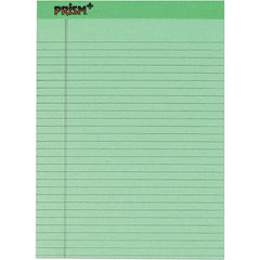 TOPS - 50 Sheet, 8-1/2 x 11-3/4", Legal/Wide (Style) Legal Pad - Pastel Green - Makers Industrial Supply