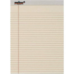 TOPS - 50 Sheet, 8-1/2 x 11-3/4", Legal/Wide (Style) Legal Pad - Pastel Ivory - Makers Industrial Supply