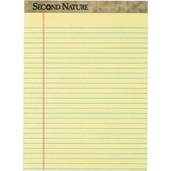 TOPS - 50 Sheet, 8-1/2 x 11-3/4", Legal/Wide (Style) Writing Pad - Canary - Makers Industrial Supply