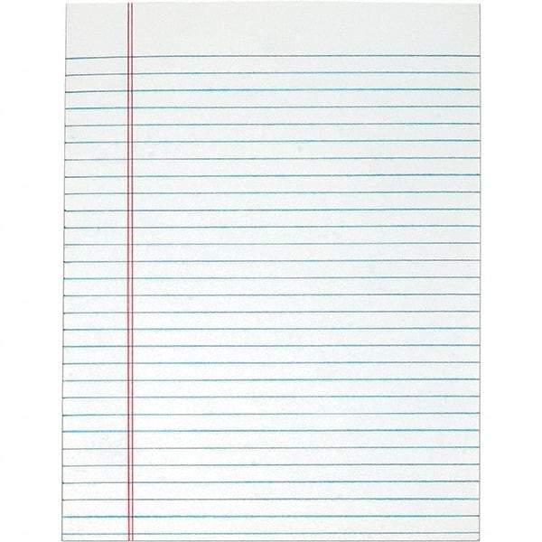 TOPS - 50 Sheet, 8-1/2 x 11", Legal/Wide (Style) Legal Pad - White - Makers Industrial Supply