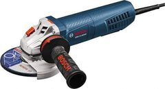 Bosch - 5" Wheel Diam, 11,500 RPM, Corded Angle & Disc Grinder - 5/8-11 Spindle, 120 Volts, 13 Amps - Makers Industrial Supply