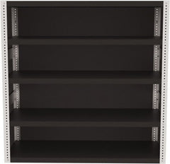 Valley Craft - 4 Shelves, 10,000 Lb Capacity, Enclosed Shelving - 60" Wide x 24" Deep x 60" High, Gray - Makers Industrial Supply