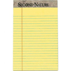 TOPS - 50 Sheet, 5 x 8", Narrow Writing Pad - Canary - Makers Industrial Supply