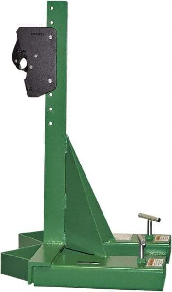 Valley Craft - 1,000 Lb Load Capacity, 30, 55 & 85 Gal Forklift Drum Handler - Steel Wheels - Makers Industrial Supply