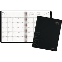 AT-A-GLANCE - 24 Sheet, 6-7/8 x 8-3/4", Monthly Planner - Black - Makers Industrial Supply