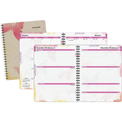 AT-A-GLANCE - 128 Sheet, 8-1/2 x 11", Weekly/Monthly Planner - Watercolors - Makers Industrial Supply