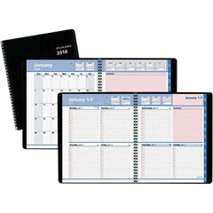 AT-A-GLANCE - 128 Sheet, 8 x 9-7/8", Weekly/Monthly Appointment Book - Black & Pink - Makers Industrial Supply