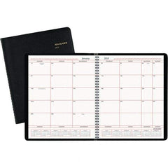 AT-A-GLANCE - 24 Sheet, 8 x 10", Monthly Planner - Black - Makers Industrial Supply