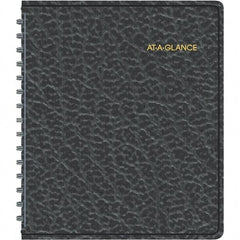 AT-A-GLANCE - 104 Sheet, 6-7/8 x 8-3/4", Weekly Appointment Book - Black - Makers Industrial Supply