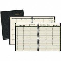 AT-A-GLANCE - 128 Sheet, 6-7/8 x 8", Weekly/Monthly Appointment Book - Black - Makers Industrial Supply