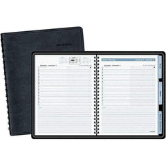 AT-A-GLANCE - 400 Sheet, 6-7/8 x 8-3/4", Appointment Book - Black - Makers Industrial Supply