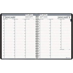 House of Doolittle - 224 Sheet, 8-1/2 x 11", Weekly Planner - Black - Makers Industrial Supply