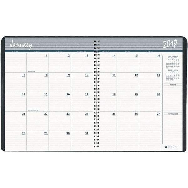 House of Doolittle - 24 Sheet, 8-1/2 x 11", Monthly Planner - Blue - Makers Industrial Supply