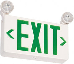 Philips - Combination Exit Signs Mounting Type: Ceiling Mount; Wall Mount Number of Faces: 1 - Makers Industrial Supply