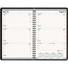 House of Doolittle - 104 Sheet, 5 x 8", Weekly Appointment Book - Black - Makers Industrial Supply