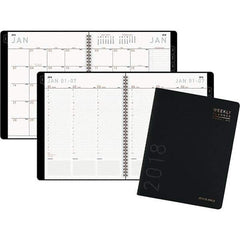 AT-A-GLANCE - 160 Sheet, 8-1/4 x 10-7/8", Weekly/Monthly Planner - Black - Makers Industrial Supply