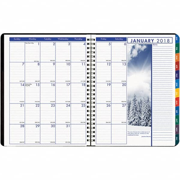 House of Doolittle - 128 Sheet, 8-1/2 x 11", Weekly/Monthly Planner - Black - Makers Industrial Supply