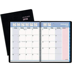 AT-A-GLANCE - 80 Sheet, 8-1/4 x 10-7/8", Monthly Planner - Black & Pink - Makers Industrial Supply