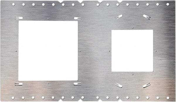 Philips - Aluminum Silver Light Fixture Plate - For Use with FDL Flat Down Lights - Makers Industrial Supply