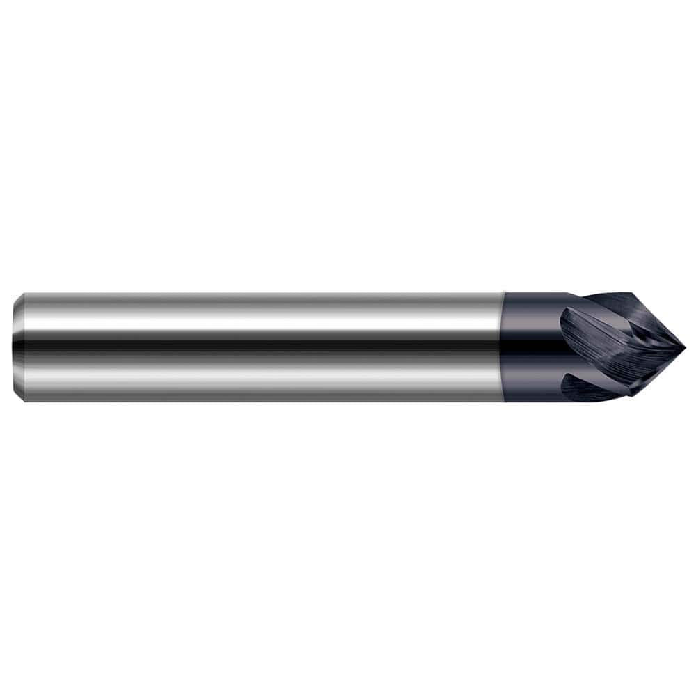 Harvey Tool - 1/4" Diam 60°/120° 2-Flute Single End Solid Carbide Chamfer Mill