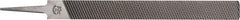 PFERD - 12" Long, Second Cut, Flat American-Pattern File - Single Cut, 0.31" Overall Thickness, Tang - Makers Industrial Supply