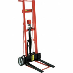 Wesco Industrial Products - 750 Lb Capacity, 40" Lift Height, Hydraulic Platform Base Manually Operated Lift - Makers Industrial Supply