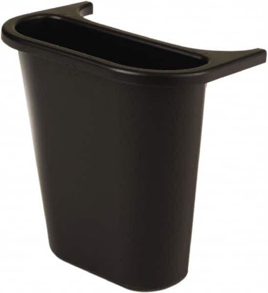 Rubbermaid - 14 Qt Black Rectangle Recycling Container - 297mm High x 269.24mm Long x 185.42mm Wide - Makers Industrial Supply