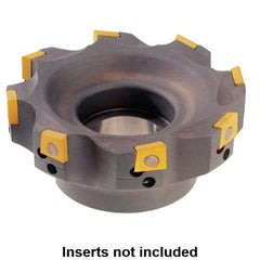 Kennametal - 4 Inserts, 63mm Cut Diam, 22mm Arbor Diam, 10mm Max Depth of Cut, Indexable Square-Shoulder Face Mill - 0/90° Lead Angle, 40mm High, 4.21103.. Insert Compatibility, Series Fix-Perfect - Makers Industrial Supply