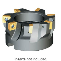 Kennametal - 5 Inserts, 50mm Cut Diam, 22mm Arbor Diam, 6.57mm Max Depth of Cut, Indexable Square-Shoulder Face Mill - 0/90° Lead Angle, 40mm High, SP.T 10T3.. Insert Compatibility, Series KSSM - Makers Industrial Supply