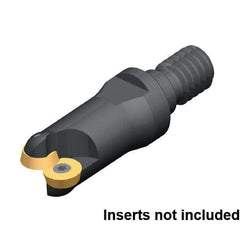 Kennametal - 25mm Cutting Diam, 63/64" Max Depth of Cut, Modular Connection Indexable Copy End Mill - 5 Inserts, RD.. 0702.. Insert - Makers Industrial Supply