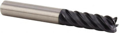 Kennametal - 10mm, 5 Flute, Single End, Solid Carbide, 2mm Corner Radius End Mill - 100mm OAL, 43° Helix, Right Hand Flute, 50mm LOC, Right Hand Cut - Makers Industrial Supply