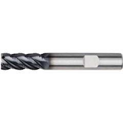 Kennametal - 12mm Diam, 26mm LOC, 4 Flute Solid Carbide 45° Corner Chamfer Roughing End Mill - 83mm OAL, 12mm Shank Diam, Single End, Centercutting, 45° Helix - Makers Industrial Supply