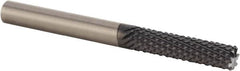 Kennametal - 12mm Diam, Burr End, Solid Carbide Diamond Pattern Router Bit - Right Hand Cut, 3-15/16" OAL, Use on Composites, Fiberglass - Makers Industrial Supply