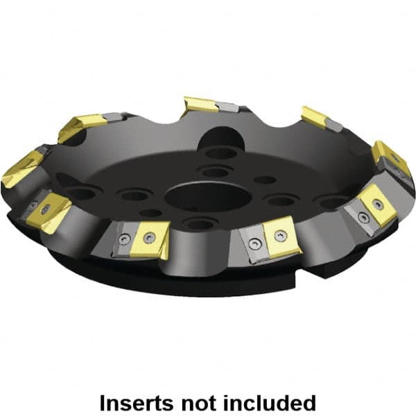 Kennametal - 160.34mm Cut Diam, 40mm Arbor Hole, 17.15mm Max Depth of Cut, 45° Indexable Chamfer & Angle Face Mill - 6 Inserts, LN.U 2410... Insert, Right Hand Cut, 6 Flutes, Series MEGA45 - Makers Industrial Supply